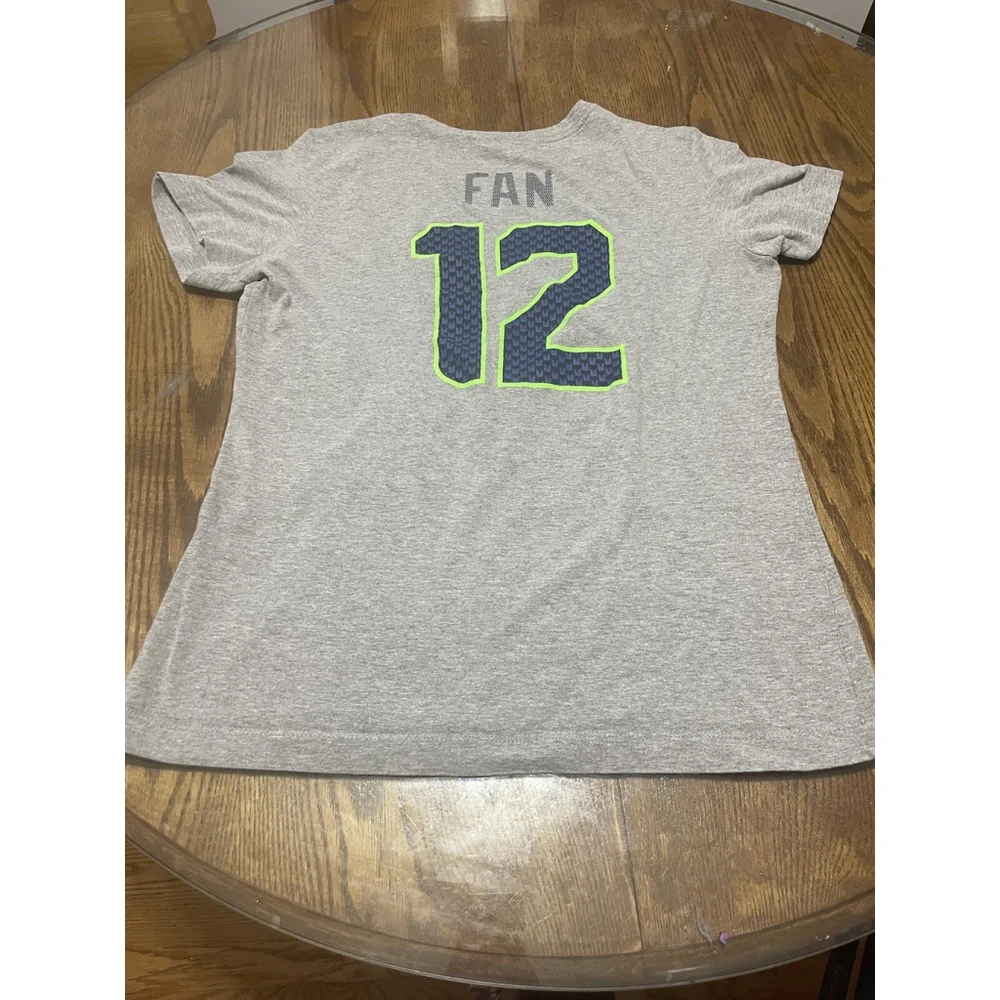 Seattle Seahawks 12th Man NFL Nike Slim Fit T Shirt Adult XL